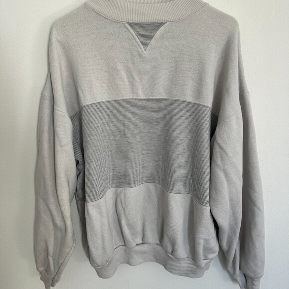 Vintage 90s Crewneck Sweatshirt White & Gray Size Men's Large - Picture 2 of 4
